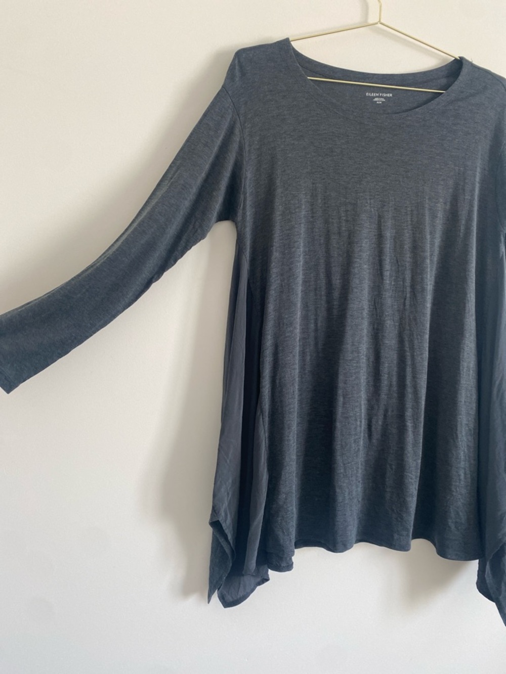 Eileen Fisher | Trapeze Mini Dress | Silk Panel | Size M - Picture 4 of 8